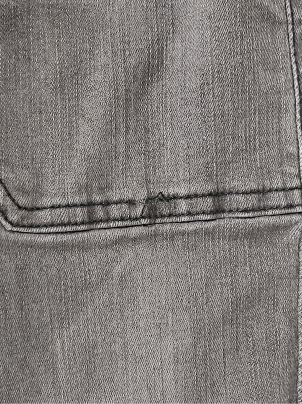 MOTHER Wrapper Patch Springy Ankle Gray Denim Jogger Jeans Size 25 - Picture 11 of 11